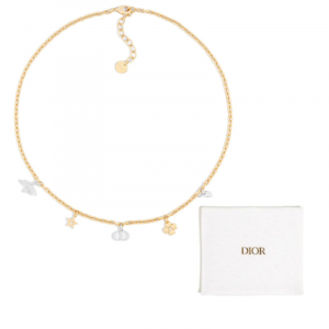 DIOR ожерелье Lucky Series Resin Unisex Gold