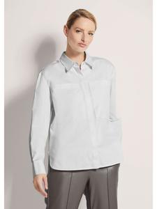 MADELEINE Модная блузка с потайной застежкой на пуговицы, белого цвета