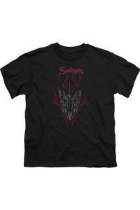 Футболка с коротким рукавом Hobbit Evils Helm для детей Gildan, черный