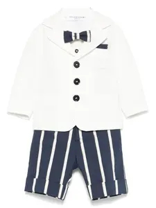 Комплект из шортов, рубашки и пиджака в полоску Colorichiari, белый