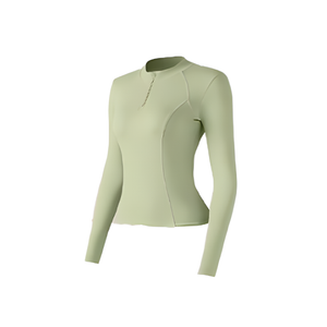 Женская одежда быстрой сушки с отложным воротником и умеренно прямым кроем 361°, avocado зеленый[, suggestion: size up]