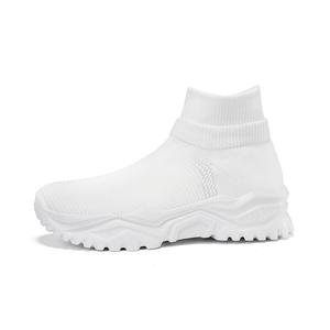 KYMOOU Высокие повседневные кроссовки с увеличенной амортизацией и противоскользящими свойствами унисекс белые, цвет White