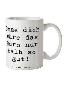 Кружка с надписью Secretary Best белого цвета Mr. & Mrs. Panda