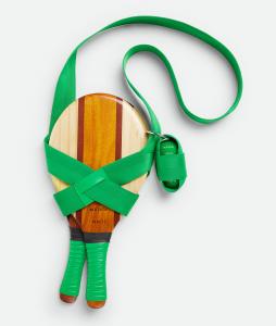 Frescobol carioca beach bats BOTTEGA VENETA, попугайчик/глянцевая древесина