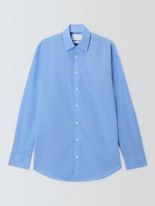 Сорочка Slim Fit из хлопкового поплина John Lewis, Blue