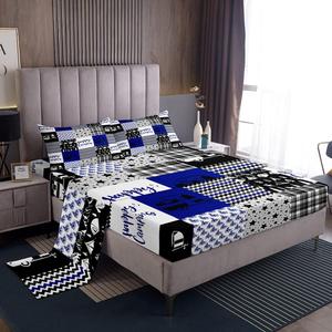 Erosebridal Комплект постельного белья Camper Happy Camping в стиле кантри с клетчатым принтом стрелок, Multi 26