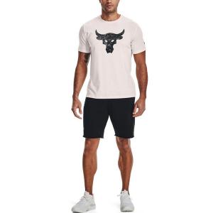 Футболка project rock brahma bull short sleeve t-shirt 'beige black' Under Armour, белый