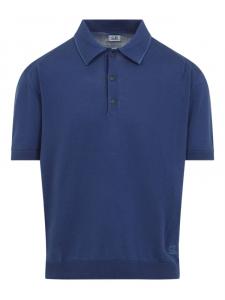 Рубашка-поло из хлопка C.P. Company, синий