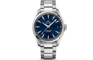 Часы aqua terra 150 meters automatic mechanical movement men's с синим циферблатом 41,5 мм OMEGA, Full Set Original