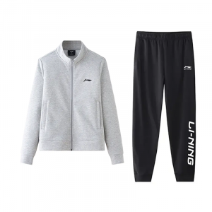 Li Ning Повседневная спортивная одежда унисекс, серый + черный