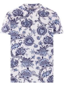 Футболка с цветочным принтом ETRO, белый