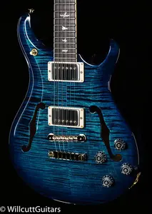 2023 PRS McCarty 594 Hollowbody II Flame Maple с верхней декой 10 слоев, индивидуальный цвет Кобальтово-синий с градиентом Wraparound (401)