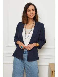 Блейзер Le Monde du Lin, темно-синий