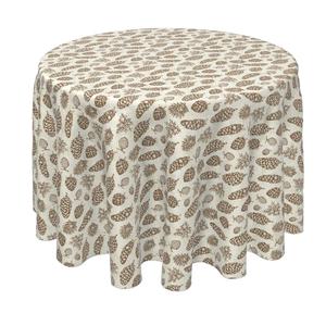 Круглая скатерть, 100% полиэстер, круглая 90 дюймов, винтажные зимние сосны