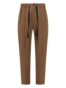 Брюки с эластичным шнурком Studio Nicholson, коричневый