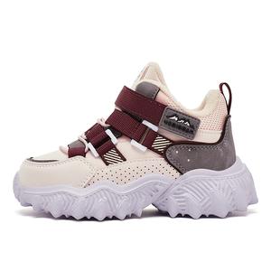 Нескользящие, легкие, амортизирующие, теплые, детские, повседневные кроссовки для детей HOBIBEAR, розовый