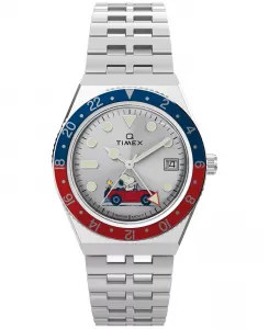 Мужские кварцевые аналоговые часы из нержавеющей стали серебристого цвета, 38 мм Timex