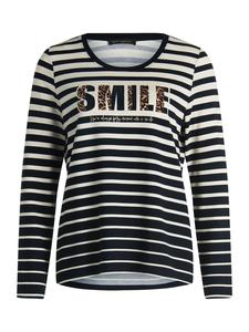 Базовая рубашка с принтом в черном/бежевом цвете Betty Barclay