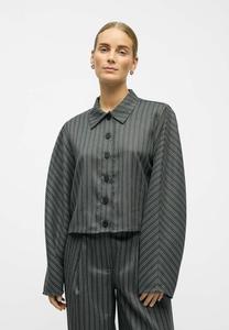 Блуза Object Button-down blouse, Ultimate Grey/Grey