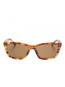 Солнцезащитные очки с оправой-обхватом Balenciaga Eyewear, коричневый