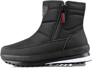 Женские зимние ботинки, противоскользящая, стойкая к износу подошва, легкие, с утепленной меховой подкладкой,  черный Dhaey