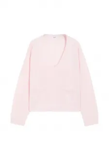Свитер с V-образным вырезом ASPESI, розовый