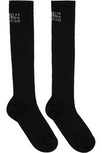 Носки до колена Mm6 Maison Margiela, черный