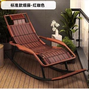 Плетеное кресло-качалка из искусственного ротанга для дома и дачи