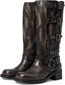 Женские ковбойские сапоги Steve Madden Rocky Boot кожаные, коричневый