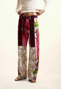 Брюки с нашивками из жидкого материала Desigual, Black