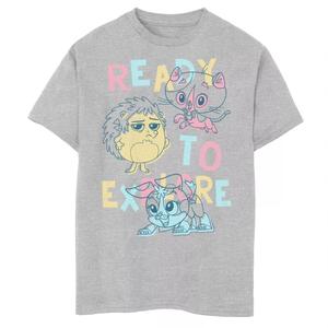 Футболка Dreamworks Rhyme Time Town для мальчиков 8–20 лет с графическим рисунком и штриховой графикой, готовая к изучению DreamWorks