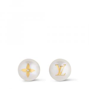 Серьги My Mix Pearl Louis Vuitton, золотой