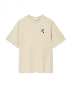 Футболка с изображением микроба пчелы Axel Arigato, бежевый