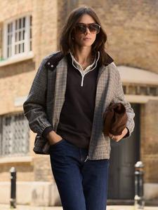 Sibel Check приталенная бомбер куртка Baukjen, Neutral/Multi