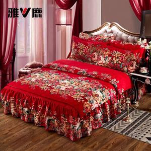 Yalu Комплект постельного белья 4 предмета, размер 2.0м, пододеяльник 200*230см, цвет In Full Bloom