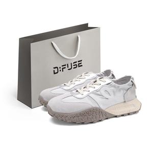 D:FUSE SCANDINAVIA D FUSE SCANDINAVIA устойчивые к истиранию увеличивающие рост низкие повседневные туфли женские серебристо-серые, цвет Silver Gray