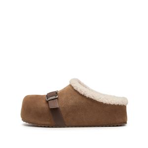 Закрытые тапочки для женщин Staccato, Mocha (Fleece-Lined)