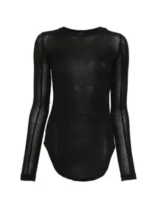Топ с длинными рукавами Dondup, черный