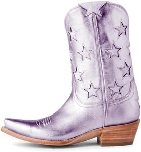 Женские ботильоны FYS с заостренным носком, на низком каблуке-блоке, модные, на каждый день, ковбойского стиля, размеры 4-16 US, Purple