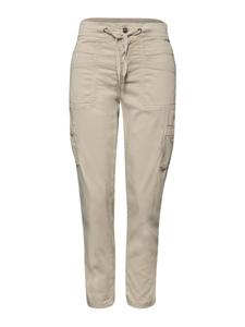 STREET ONE Брюки карго 'Bonny' с зауженным низом в бежевом цвете