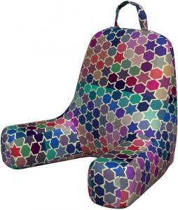 Чехол для подушки для чтения Lunarable с геометрическим узором, градиентные пастельные тона, контуры шестиконечных звезд и шестиугольников, мягкая набивная наволочка для кровати, маленький размер, многоцветный., Multicolor