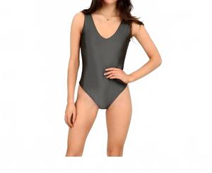 Валентина боди без рукавов с V-образным вырезом в сером цвете RD International, Gunmetal