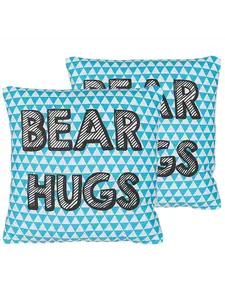 Декоративная подушка Beliani 2er Set Deko RADZKOT, цвет blau/weiß/schwarz