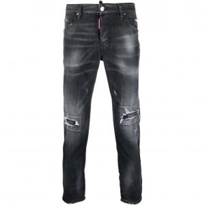DSQUARED 2 Джинсы мужские черные Moderate Straight Fit