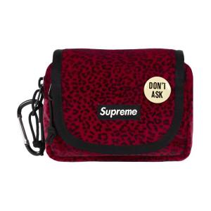 Бархатный кошелек для монет Mini Unisex Supreme, красный
