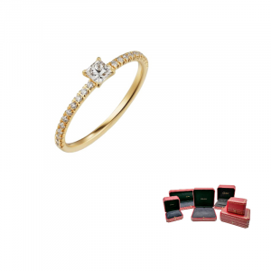 Cartier Кольцо Etincelle De Collection Diamond 18k Gold Rings Women's Gold