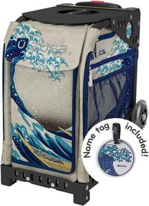 Спортивная сумка-вкладыш ZUCA Great Wave со спортивной рамой (черная, с немигающими колесами)