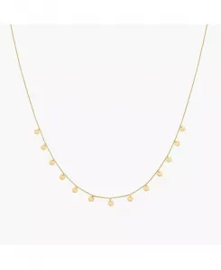 Ожерелье Katy с маленькими подвесками из стерлингового серебра 18 карат с позолотой Bearfruit Jewelry, gold