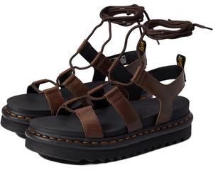 Сандалии Dr. Martens Nartilla, цвет Dark Brown New Oily Illusion