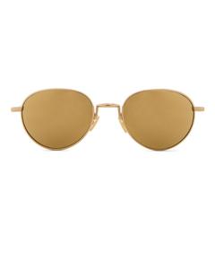 Круглые солнцезащитные очки Bottega Veneta, Gold